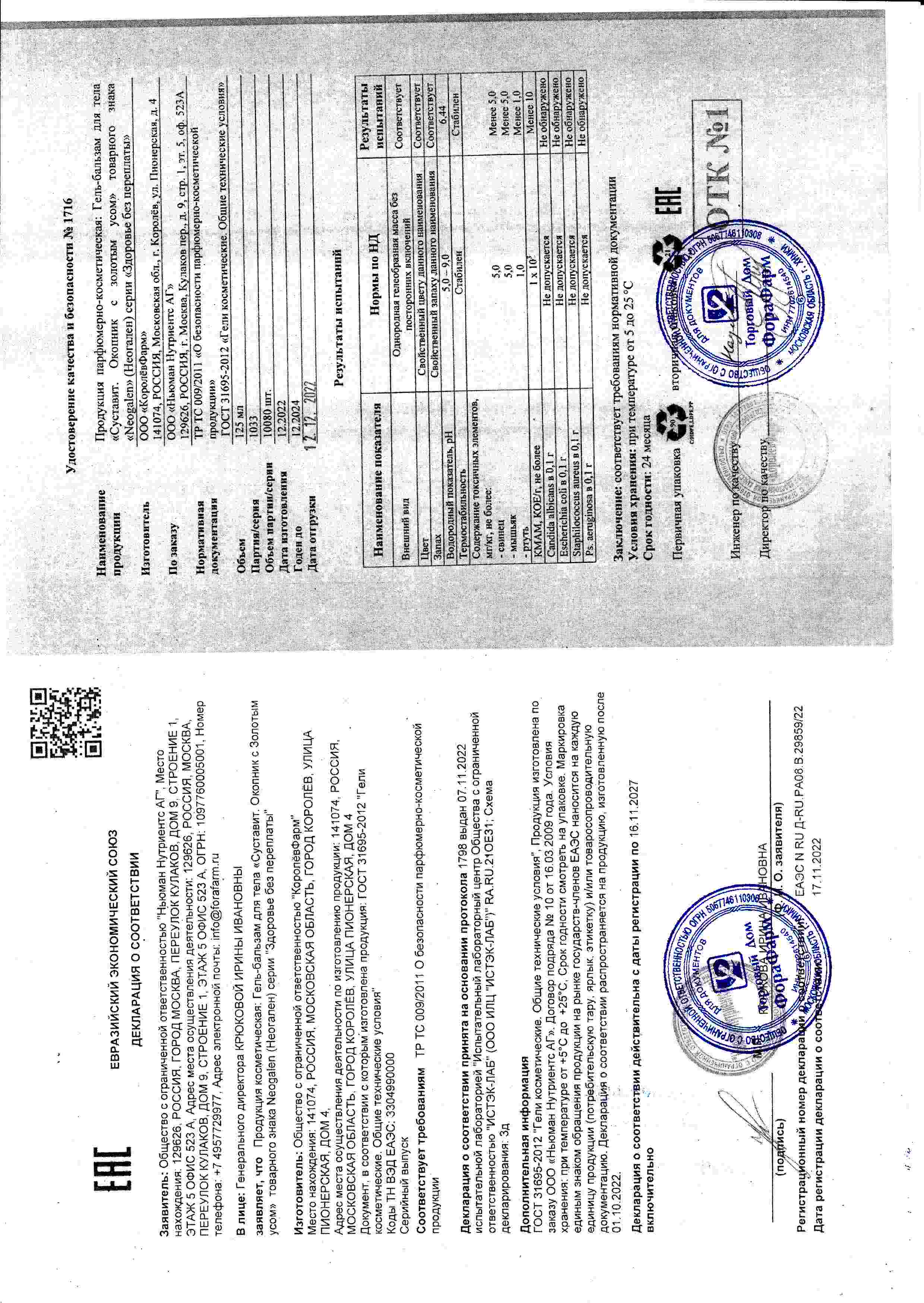 Паспорт №122022